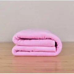 GENERICO - Sábanas de micropolar plaza y media Rosada