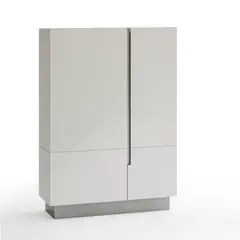 VENTITAS HOME - Ropero Minimalista Anne Color Blanco y Gris