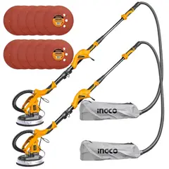 INGCO TOOLS - COMBO 2 LIJADORAS DE PARED Y TECHO FINO ACABADO