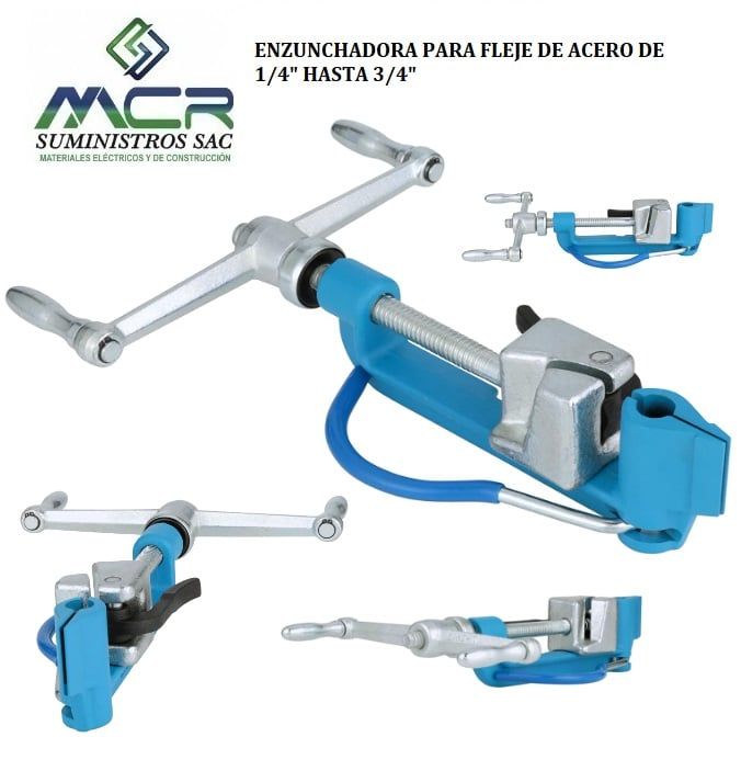 MAQUINA PARA CORTAR Y PRENSAR FLEJE DE ACERO HASTA 34 pulgada