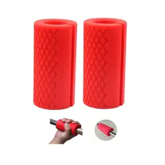 WINNER - Bomber Grip Agarre Empuñadura Para Barra Mancuernas Rojo