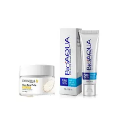 BIOAQUA - PACK Aclarante de Arroz Y Gel Limpiador Anti-Acne