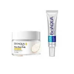 BIOAQUA - Pack Aclarante de Arroz y Crema Anti-Acné
