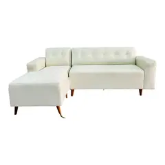 AMOBLART - Sillón Libano 2 piezas + 4 cojines - Ivory