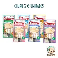 CHURU - SNACKS X 4 SACHETS SABORES VARIADOS / 6 UNIDADES