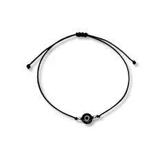 ESPIRAL ROJO - Pulsera Ojo Turco - Hilo y Plata