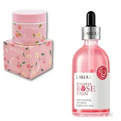 BIOAQUA - PACK CREMA EXFOLIANTE Y SERUM BULGARIA ROSE LAIKOU