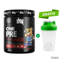 INN INNOVATE NUTRITION - ONE PRE NOX 500 GR UN Pre entreno Óxido Nítrico Mora + Shaker