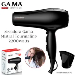 GAMA - Secadora de Cabello Mistral Tourmaline Ion 2200 watts.