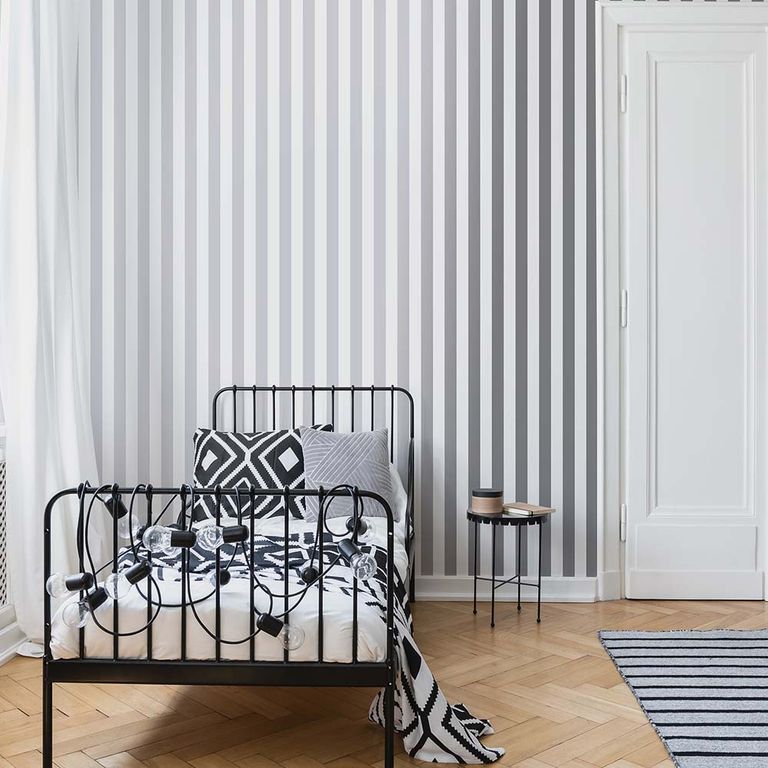 Papel Tapiz Kids Home Stripe 052X10 Mts Silver