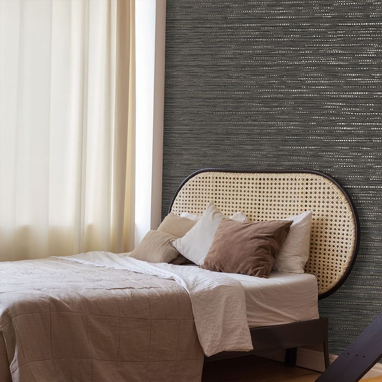 Papel Tapiz Tactile Chunky Weave 052X10 Mts Charcoal