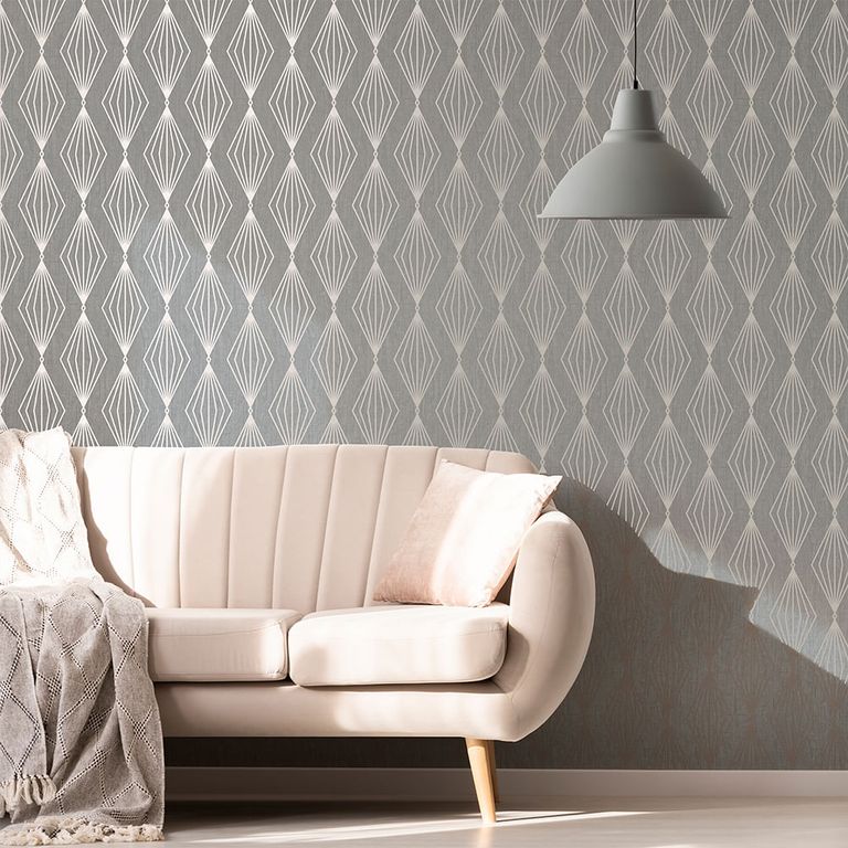Papel Tapiz Jewel Marquise Geo 052X10 Mts Quartz