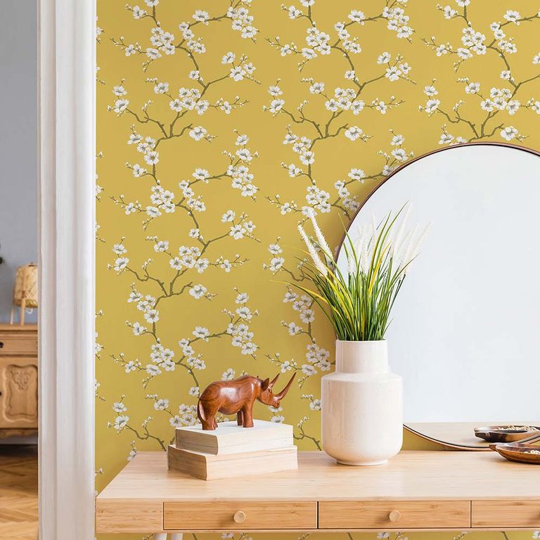 Papel Tapiz Fresca Apple Blossom 052X10 Mts Ochre