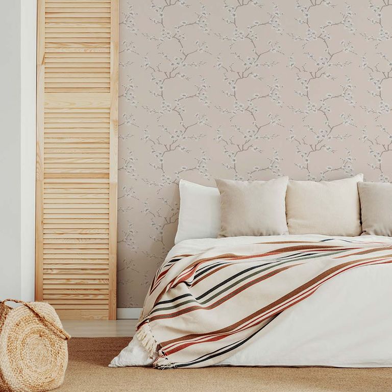 Papel Tapiz Fresca Apple Blossom 052X10 Mts Natural