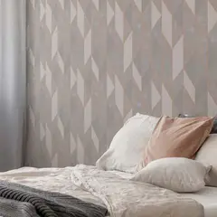 MULTITOP - Papel Tapiz Vittorio Milan Geo 052X10 Mts GreyRose Gold