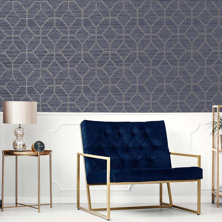 Papel Tapiz Opulence Asscher Geo 052X10 Mts Sapphire