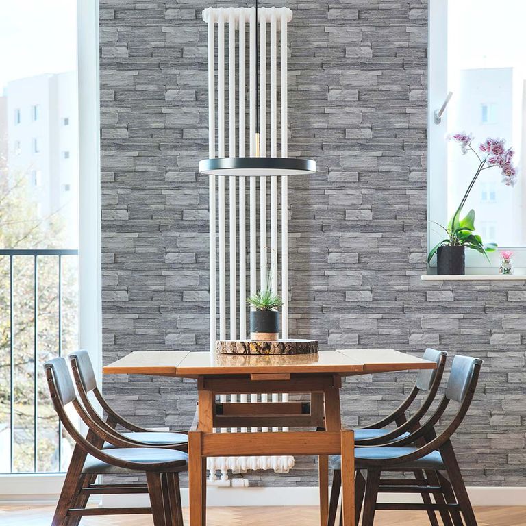 Papel Tapiz Oasis Stone Wall 052X10 Mts Grey