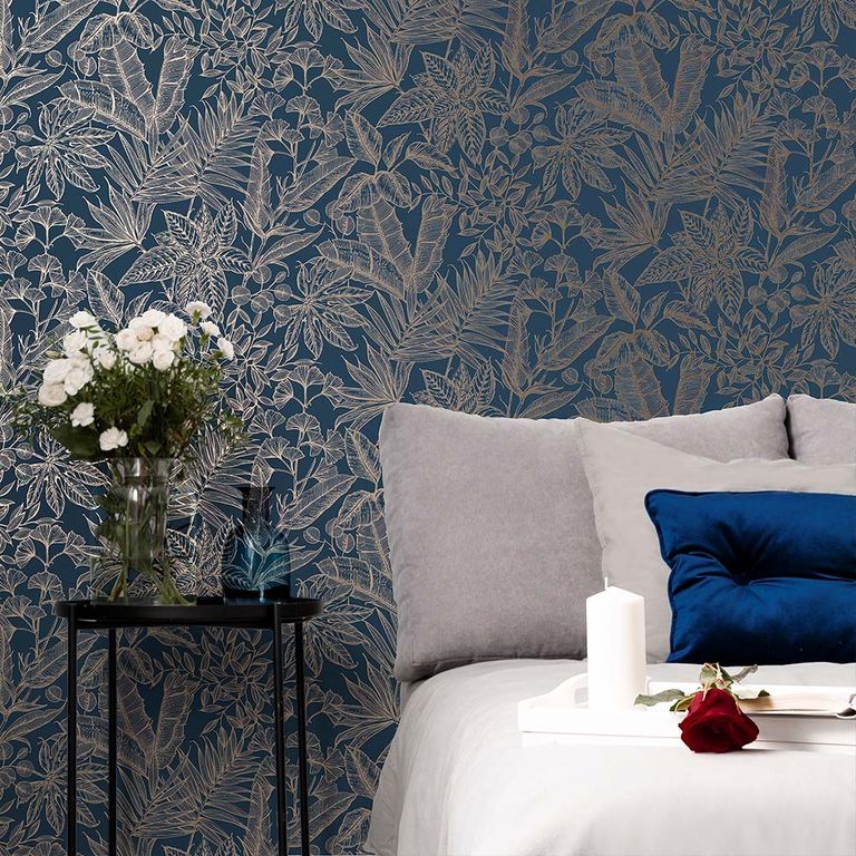 Papel Tapiz Opulence Paradise 052X10 Mts Sapphire