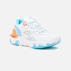 NEW ATHLETIC - Zapatillas Lifestyle Mtzcloud67 Crema Con Celeste Mujer_.