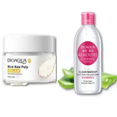 BIOAQUA - PACK CREMA ACLARANTE DE ARROZ Y AGUA MICELAR