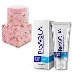 BIOAQUA - PACK CREMA EXFOLIANTE Y GEL LIMPIADOR ANTI ACNE