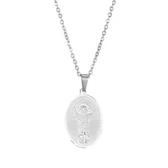 GENERICO - Collar Mujer Medalla Divino Niño Joya Regalo Religiosa Plata