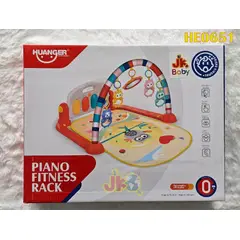 GENERICO - GIMNASIO DE BEBE CON PIANO PARA PATEAR 3 EN 1 Color Verde