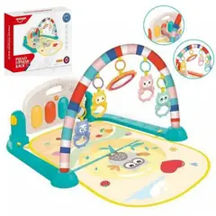 GENERICO - GIMNASIO DE BEBE CON PIANO PARA PATEAR 3 EN 1 Color Verde