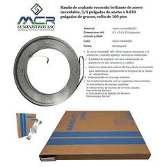 BAND IT - BANDA DE ACERO INOXIDABLE DE TRES CUARTOS 3-4 X076MM 100PIES