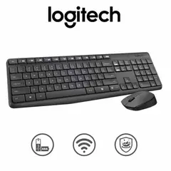 LOGITECH - Teclado Mouse Mk235 Wireless Usb Black
