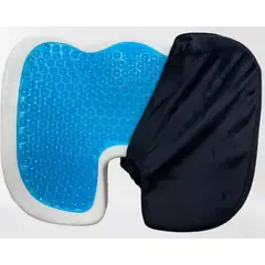 GENERICO - Cojín Asiento Ergonómico con Gel Viscoelástico Alivio y Soporte