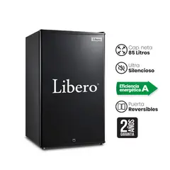 LIBERO - Frigobar 85L -Llave de seguridad- Negro- LFB-101N