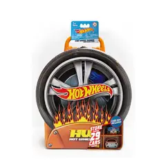 HOT WHEELS - Guarda Autos Garage Rueda Metal en Llamas x29
