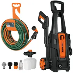 TRUPER - Combo Hidrolavadora 1800 PSI manguera de 10m pistola de riego