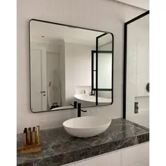 GENERICO - Espejo Rectangular con Marco de Metal