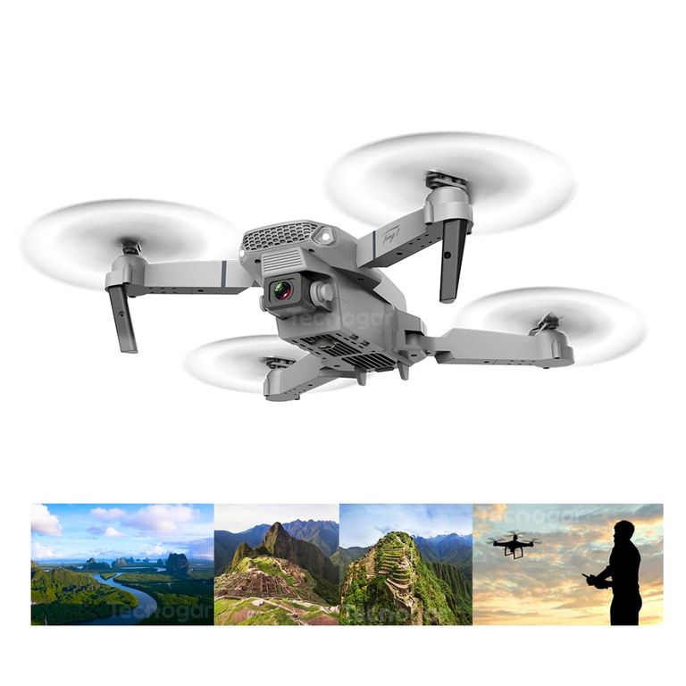 Drone Volador E88 Doble Cámara con Estuche Protector HD.