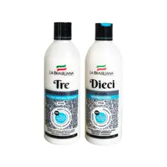 LA BRASILIANA - Shampoo TRE Sin Sal + Máscara Cap DIECI Rest