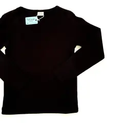 RED CARROT - Polo unisex niño manga larga algodon negro