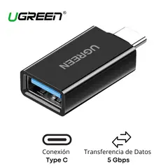 UGREEN - Adpatador OTG USB-C macho a USB-A hembra US173 20808