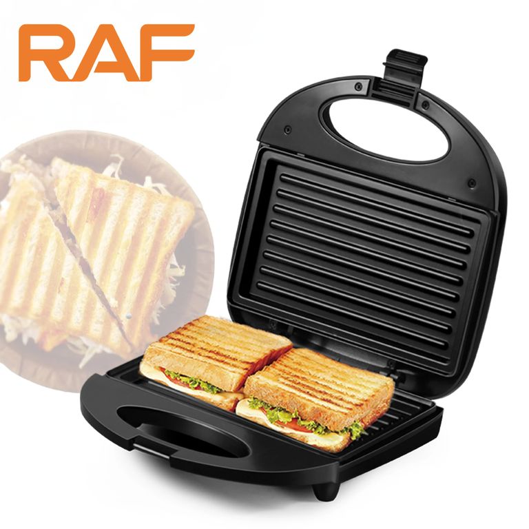 Parrila Grill Sandwichera Panini Tostadora Placa antiadherente Marca RAF