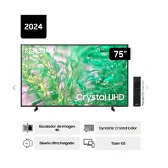 SAMSUNG - Televisor Crystal Led 75 Smart UHD 4K 75DU8000G