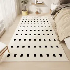 HOME NEAT - Alfombra Terciopelo para el dormitorio Lavable tamaño - 80x160 cm