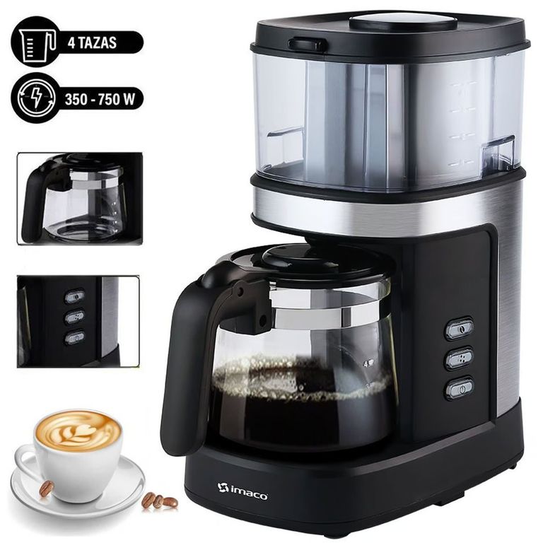 Cafetera Con Moledor de Café ICMG4070 750W