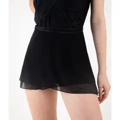 KINETIX - Falda Envolvente Corta Tul Negro Mujer Adulto