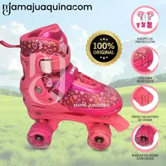 KINGDOM - Patines para Niños «KOEMAN» TALLA L 38-41 Dark Pink