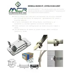 BAND IT - HEBILLAS DE ACERO INOXIDABLE DE MEDIA 5/8 PULGADA CAJA DE 100 UND