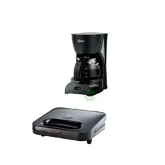 OSTER - Combo Cafetera 4TAZAS SANDWICHERA
