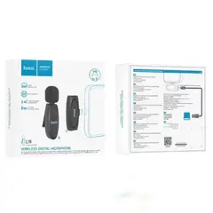 HOCO - Micrófono L15 inalámbrico Lightning Cancelacion de Ruido