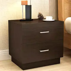 VILLA HOGAR - Velador Liza de 2 cajones -