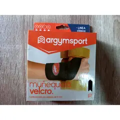 ARGYM - Muñequera Deportiva con Velcro Negro Talla XL